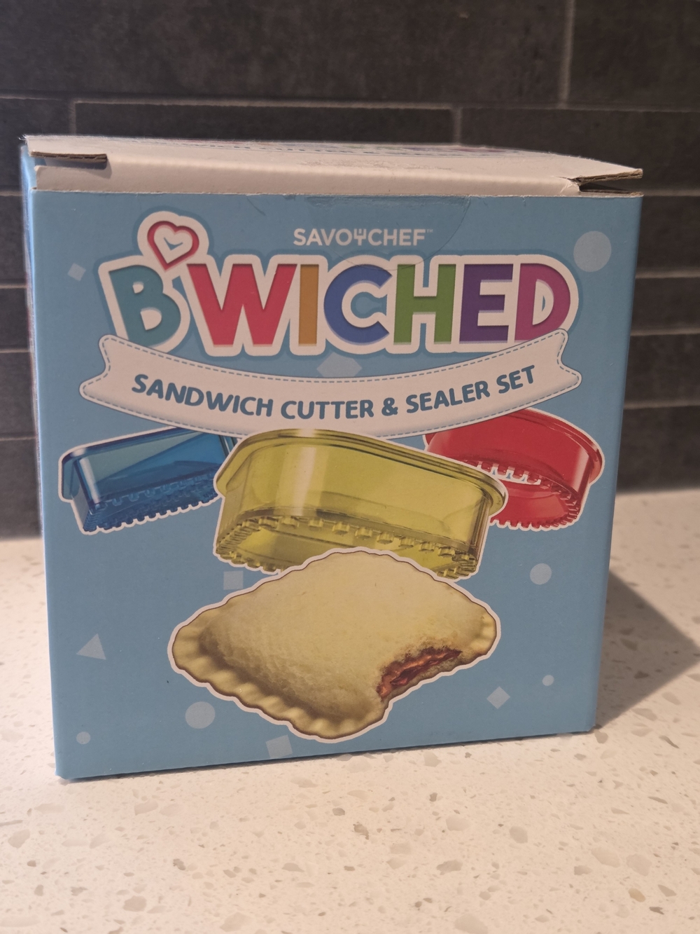 Savoychef B'Wiched Sandwich Cutter & Sealer Set In Box School Lunch Bento Pb&j